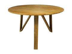 HSM-collectie - Ronde eettafel - 120x120x75 - Naturel - Teak