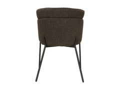 HSM-collectie - Eetkamerstoel Luca S/2 - 57x60x81 - Bruin/Zwart - Stof/Metaal