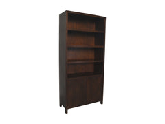 HSM-collectie Wandkast Met 4 Vakken-100x42x215-Bruin-Teakfineer