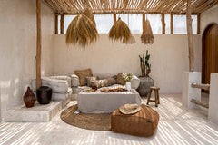 De Rayung Hut Hanglamp - Natuurlijk - M - Hanglamp