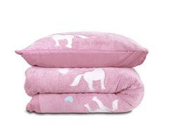Dekbedovertrek Glow in the dark Unicorn Roze 140 x 220 - 1-persoons dekbedovertrek