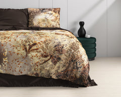 Dekbedovertrek Inferno Taupe 140 x 220 - 1-persoons dekbedovertrek