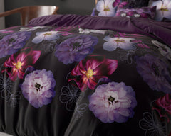 Dekbedovertrek Magic Flower Paars 140 x 220 - 1-persoons dekbedovertrek