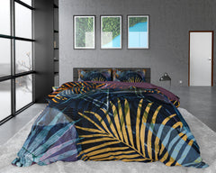 Dekbedovertrek Marina Navy 140 x 220 - 1-persoons dekbedovertrek