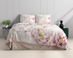 Dekbedovertrek Minzy Roze 200 x 220 - 2-persoons dekbedovertrek