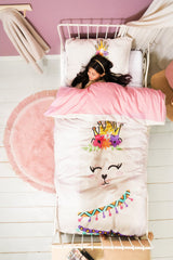 Dekbedovertrek Prinses Al Paca Roze 140 x 220