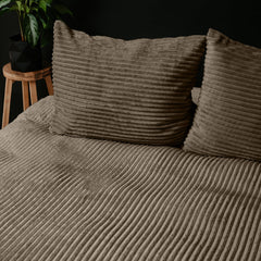Dekbedovertrek Rib Teddy Taupe 140 x 200/220
