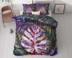 Dekbedovertrek Romina Purple 140 x 200/220 - 1-persoons dekbedovertrek