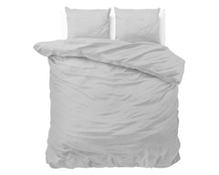 Dekbedovertrek Satin Point Grijs 200 x 220 - 2-persoons dekbedovertrek