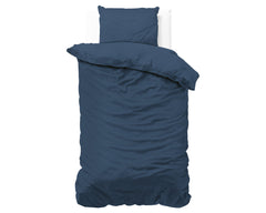 Dekbedovertrek Satin Point Navy 140 x 220