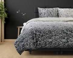 Dekbedovertrek Signature Velvet Katoen Emma Antraciet 140 x 220 - 1-persoons dekbedovertrek