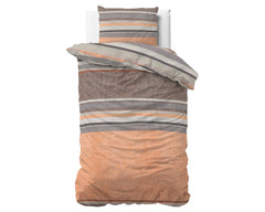 Dekbedovertrek Sonta Oranje 140 x 220 - 1-persoons dekbedovertrek