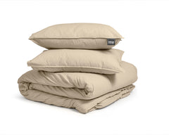 Dekbedovertrek Stonewashed Zand 140 x 220 - 1-persoons dekbedovertrek