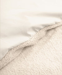 Dekbedovertrek Teddy Creme 140 x 220 - 1-persoons dekbedovertrek