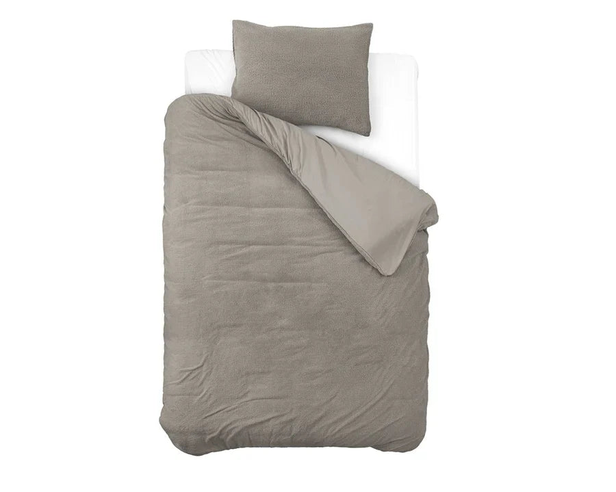 Dekbedovertrek Teddy Kaki 140 x 200/220 - 1-persoons dekbedovertrek