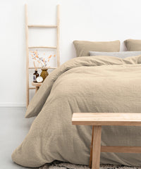 Dekbedovertrek Teddy Taupe 140 x 220 - 1-persoons dekbedovertrek
