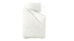 Dekbedovertrek Teddy Wit 140 x 220 - 1-persoons dekbedovertrek
