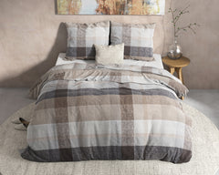 Dekbedovertrek Thor Taupe 200 x 220