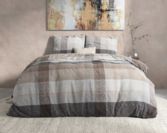 Dekbedovertrek Thor Taupe 200 x 220