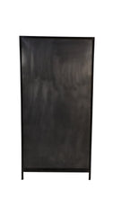 HSM-collectie Vitrinekast Brooklyn 2 Deur-90x40x180-Grijs-Metaal/Glas