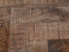 Ovale eettafel met mozaïek - 220x110x76 - Naturel/Zwart - Mango/Metaal