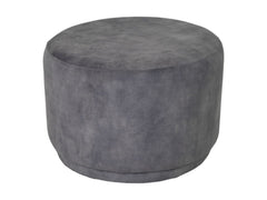 HSM-collectie - Ronde Poef Otto - 55x55x40 - Dolfijn Grijs - Stof