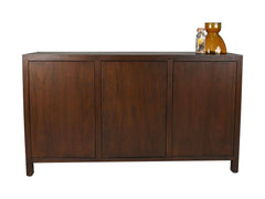 HSM Collectie-Dressoir 3 Deur-150x42x85-Bruin-Teak Fineer