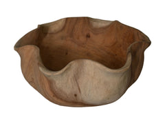 HSM-collectie - Ronde schaal - ø32x15 - Naturel - Munggur - Fruitschaal