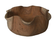 HSM-collectie - Ronde schaal - ø32x15 - Naturel - Munggur - Fruitschaal