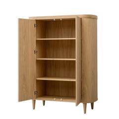 HSM-collectie Wandkast Dune 2 Deur-120x50x160-Naturel-Eiken - Wandkast