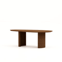 Organische eettafel Tide - 240x110x76 - Bruin - Acacia