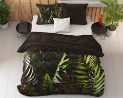 Dekbedovertrek Jungle Art 2 Taupe 200 x 220