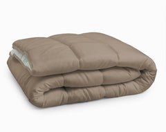 All-in-one Lazy 1-persoons dekbed Misty / Teak 140 x 200