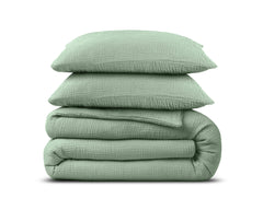 Dekbedovertrek Mousseline Groen 200 x 220