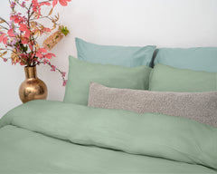 Dekbedovertrek Mousseline Groen 200 x 220