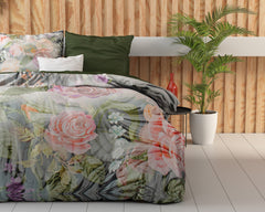 Dekbedovertrek Mysterie Bloem Wit 200 x 220