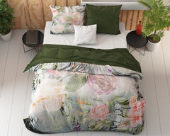 Dekbedovertrek Mysterie Bloem Wit 200 x 220