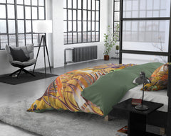 Dekbedovertrek Natuur Fusion Geel 200 x 220