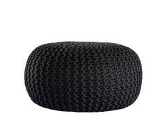 Pouf PREMIUM ø45cm Zitkruk Gehaakte poef Binnen Terras Zwembad Tuin Duurzaam