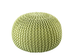 Pouf PREMIUM ø45cm Zitkruk Gehaakte poef Binnen Terras Zwembad Tuin Duurzaam