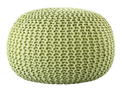Vertaal naar het Nederlands: Sitzpouf ø55cm Pouf Strickhocker Strickpouf PREMIUM Innen Terrasse Pool Garten nachhaltig.