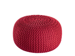 Pouf PREMIUM ø45cm Zitkruk Gehaakte poef Binnen Terras Zwembad Tuin Duurzaam