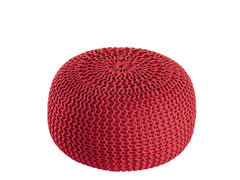 Pouf PREMIUM ø45cm Zitkruk Gehaakte poef Binnen Terras Zwembad Tuin Duurzaam