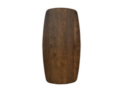 Ovale Eettafel-180X90X76-Natuurlijk/Zwart-Mango/Metaal