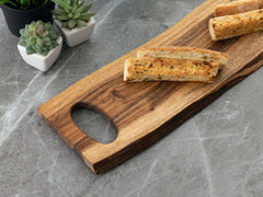 Houten serveerplank decoratief dienblad Thor 70x15cm decoratieplank massief acaciahout