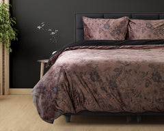 Dekbedovertrek Signature Velvet Katoen Jonas Bruin 200 x 220