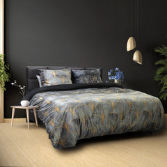 Dekbedovertrek Signature Velvet Katoen Mente Grijs 200 x 220