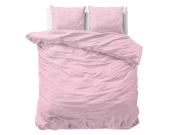 Dekbedovertrek Stonewashed Roze 200 x 220