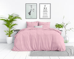 Dekbedovertrek Stonewashed Roze 200 x 220