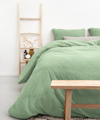 Dekbedovertrek Teddy Light Green 200 x 220